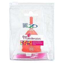 Красная менструальная чаша размера L Тюльпан