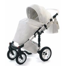 Коляска Vikalex Grata (3 в 1) leather white