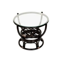 Tetchair Столик журнальный со стеклом "BENOA" 5005, Antique brown (античный черно-коричневый)