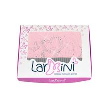 Larmini Сердечки со стразами розовая