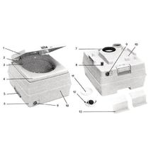 Sanitation Equipment Крышка водяного бака Sanitation Equipment R1621W для химического туалета