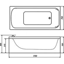 Акриловая ванна Triton Стандарт 170x75