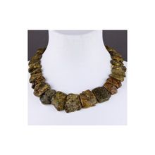 Бусики-Колечки Колье Янтарь "Тутанхамон" арт. НЯН-п689