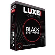 Luxe Черные презервативы LUXE Royal Black Collection - 3 шт. (черный)