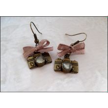 Серьги "фотоаппарат"