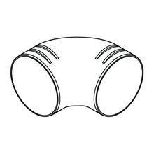 Webasto Колено 90° из пластика Webasto AST 1320706A 90 мм