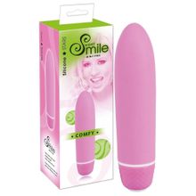 Розовый вибратор Smile Mini Comfy - 13 см. (розовый)