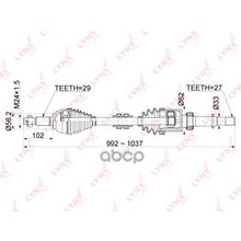 Привод В Сборе | Перед Прав| Nissan Teana (J32) 2.5 08-   Eng.Vq25de   = Fr Rh LYNXauto арт. CD1116