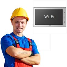 Safety24 Установить монитор видеодомофона Wi-Fi и блок сопряжения