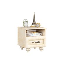 Алмаз. Любимый дом Александрия Тумба прикроватная с 1 ящиком с нишей (Кожа Ленто Рустика)