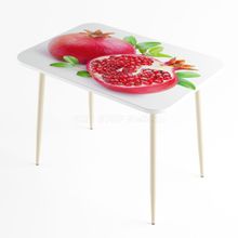 Стол обеденный Титан с фотопечатью на металлических ножках