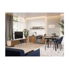 Алмаз. Любимый дом Элиот Стенка для гостиной №4 (Оникс Серый Орех фактурный)