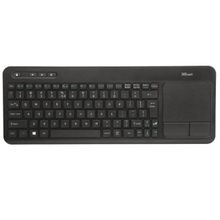 Клавиатура Trust Veza Wireless Keyboard with touchpad Black USB