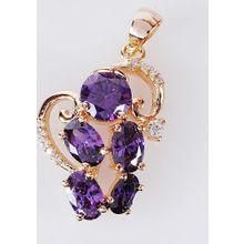 Кулон с аметистом "Млечный путь"