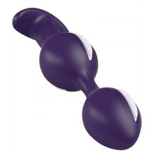 Фиолетовые анальные шарики B BALLS фиолетовый с белым