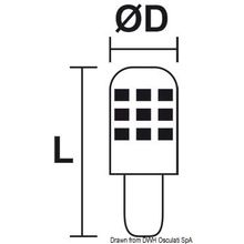 Osculati LED bulb, 14.443.16