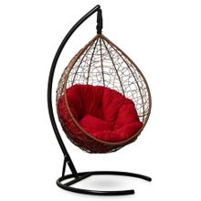 Кресло кокон подвесное SEVILLA VERDE VELOUR горячий шоколад + каркас