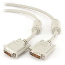 Кабель DVI-D Dual link (24+1) 4.5 м, серый, Gembird (CC-DVI2-15)