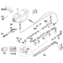 Webasto Комплект для установки отопителя Webasto Air Top 40 55 KW 813171