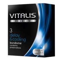 R&S GmbH Презервативы VITALIS PREMIUM delay   cooling с охлаждающим эффектом - 3 шт.