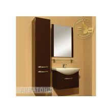 Акватон Мебель для ванной Ария 65 (темно-коричневый) - Раковина Лагуна 65 см