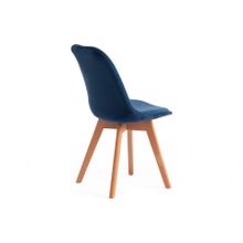 Tetchair Стул TULIP SOFT (mod. 74), синий (HLR 63) натуральный