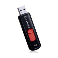 Флешка 4gb transcend jetflash 500, ts4gjf500, flash usb, черная