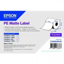 EPSON C33S045545 бумага самоклеющаяся матовая (76 мм) 109 г м2, 29 метров