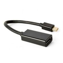 Адаптер mini DisplayPort M - DisplayPort F, 4K, 15 см, черный, Cablexpert (A-mDPM-DPF4K-01)