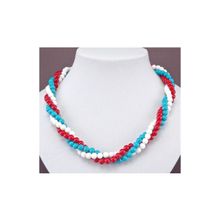 Бусики-Колечки Бусы Кахолонг "Лиана 2" арт.НКХ-58(6)-50-5