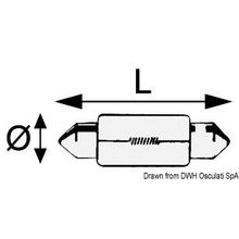 Osculati Festoon lamp 12 V 8 W, 14.400.01