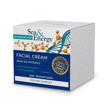 Крем антивозрастной для зрелой кожи лица с пептидным комплексом Sea&Energy Facial Cream 50мл