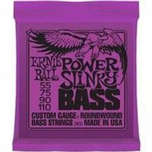 P02831 Power Slinky Bass Комплект струн для бас-гитары, 55-110, никель, Ernie Ball