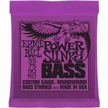 P02831 Power Slinky Bass Комплект струн для бас-гитары, 55-110, никель, Ernie Ball