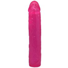 Ярко-розовый гелевый фаллоимитатор - 24 см. (84966)