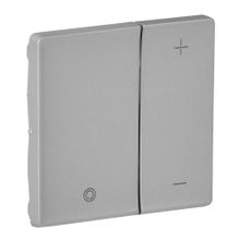 Valena LIFE.Лицевая панель для кнопочного светорегулятора.Алюминий | код 754892 | Legrand