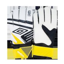 Umbro Перчатки вратарские Ux Precision Glove 20533U, белый черный желтый