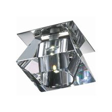 Novotech хром прозрачный 357012 NT 102 1W LED 220 CRYSTAL-LED