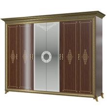 Мэри-Мебель Шкаф 6-ти дверный Версаль цвет орех тайский ID - 292304