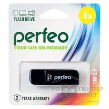 Perfeo USB Drive 8GB C10 Black PF-C10B008