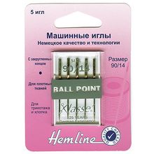 Hemline Иглы для бытовых швейных машин для полотна джерси и вязанных материалов №70,80,90