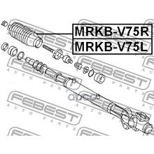 Пыльник Рулевой Рейки Mitsubishi Pajero Montero<Long> V90# 2006.08- [G.Exp] Febest арт. MRKBV75R