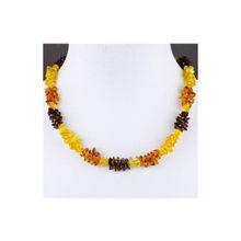 Бусики-Колечки Бусы Янтарь "Звуки Саксофона" арт. НЯН-п659