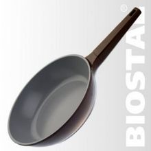 Сковорода Biostal 24см - коричневый серый Bio-FPD-24