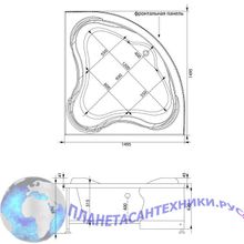 Панель фронтальная Aquanet Flores 150