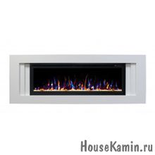 Каминный комплект Stockholm 42 (белый) с электрокамином RealFlame Saphir 42