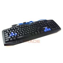 Проводная клавиатура Qumo Gamer 103 + 10 клавиш мультимедиа