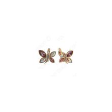 Серьги Jenavi Доминика. Вставка: Swarovski разноцветные кристаллы
