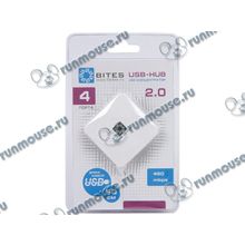 Разветвитель 4 порта USB2.0 5bites "HB24-202WH", внешн. (ret) [128186]