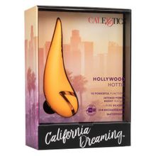 California Exotic Novelties Оранжевый вибратор Hollywood Hottie с имитацией движения языка (оранжевый)